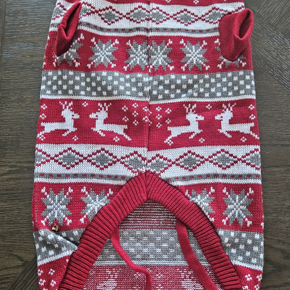Large Doggie Christmas Sweater